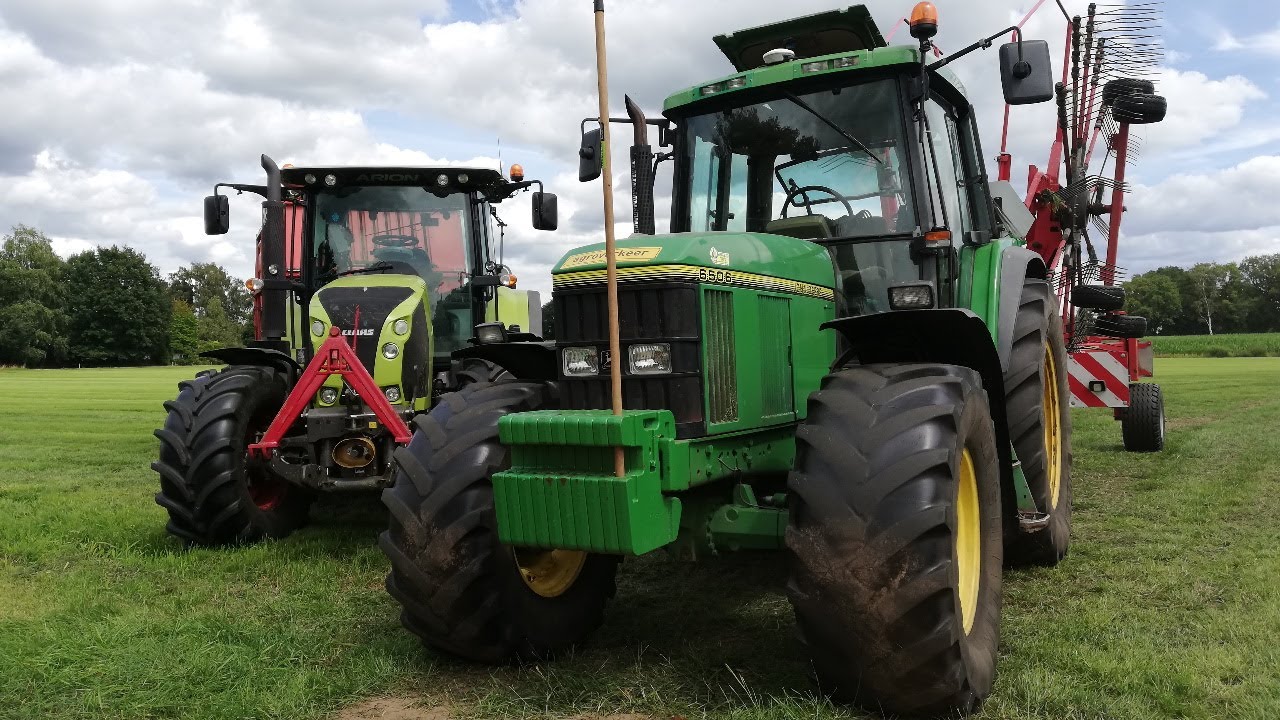 Harvesting 4th cut! - John Deere 6506 Claas Arion 530 / Torion 1177 // Dairy farm Lusseveld (2020)