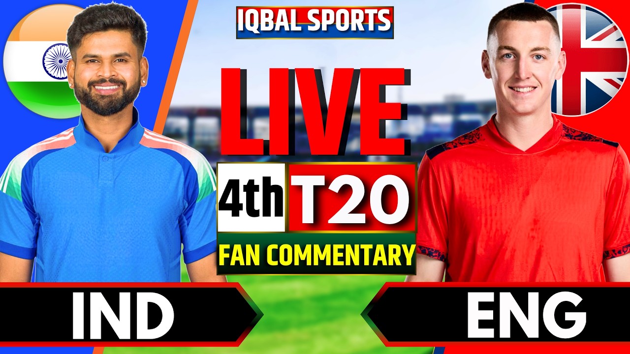 🔴IND vs ENG, 4th T20 Fan Commentary | Live Cricket Match Today | India vs England | Iqbal Sports