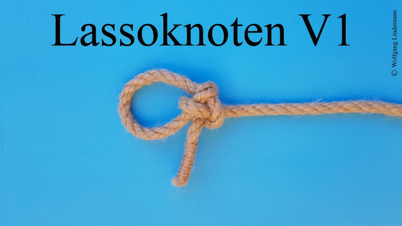 Lassoknoten V1 oder Panama-Palstek(Lariat Knot V1 or Panama Bowline)