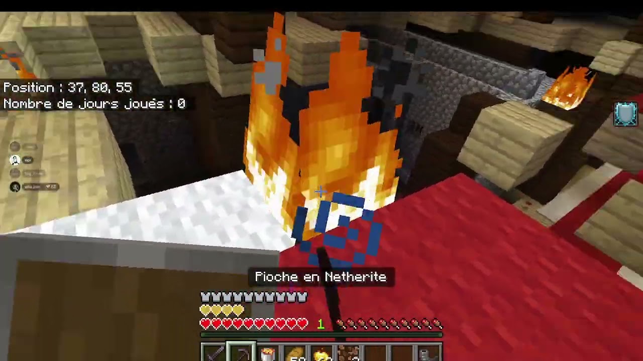 ON EXPLORE UN TEMPLE SUR mincraft