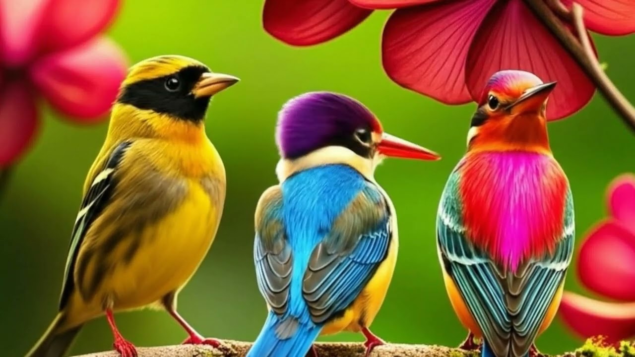 Calming Birdsong and Soft Piano Music in a Sunny Morning Forest