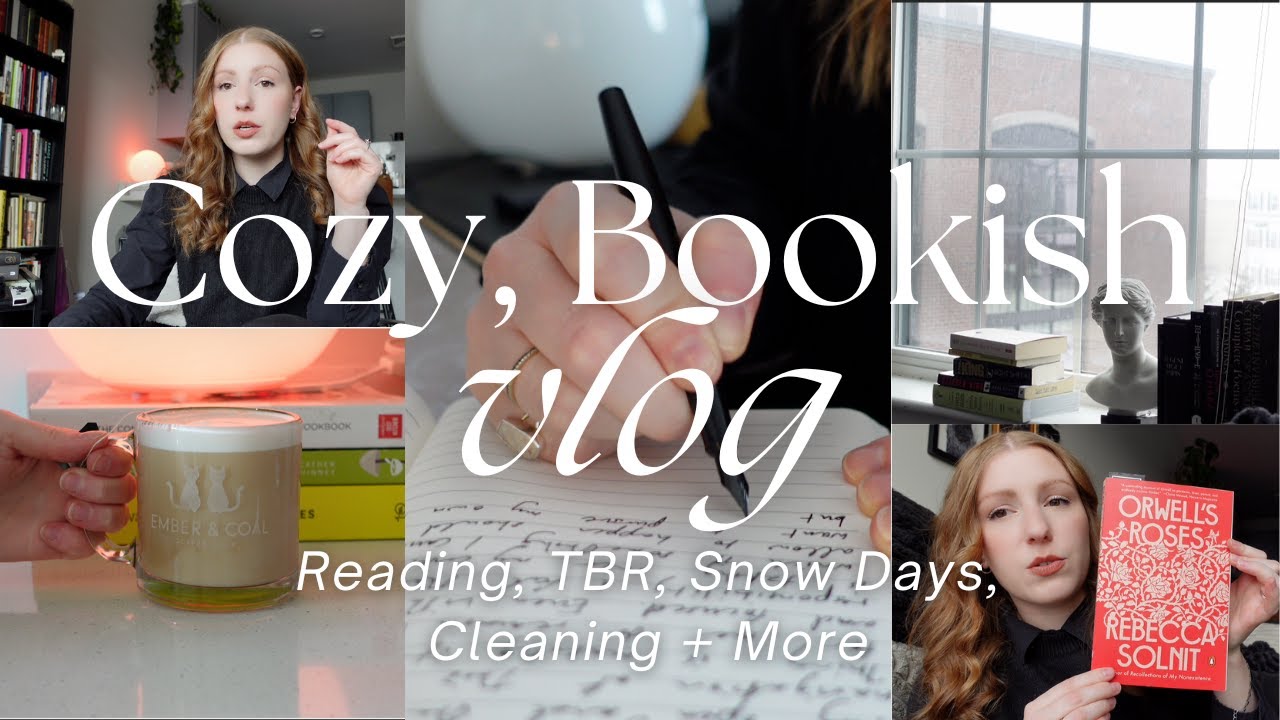 Winter Bookish Vlog: Reading Updates, 2026 TBR, Snow Days, Cleaning, Making Pizza + more