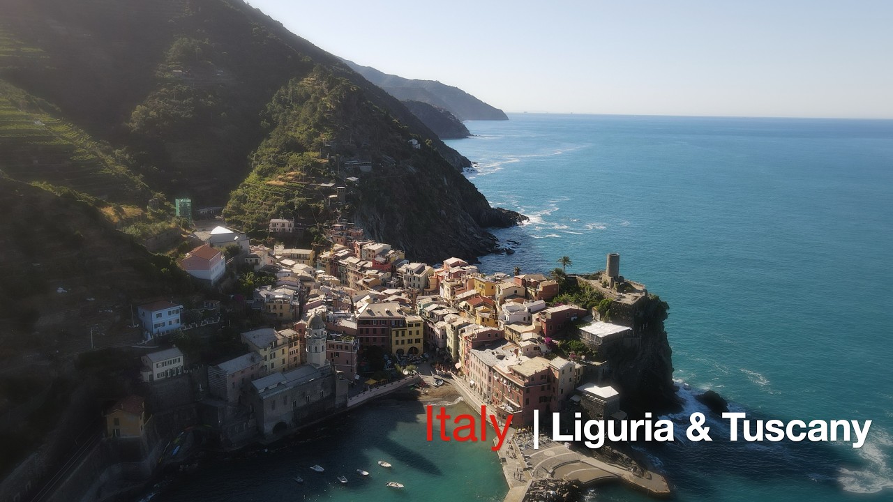 Cinematic Italy 🇮🇹 | Tuscany & Liguria from the Sky (4K)