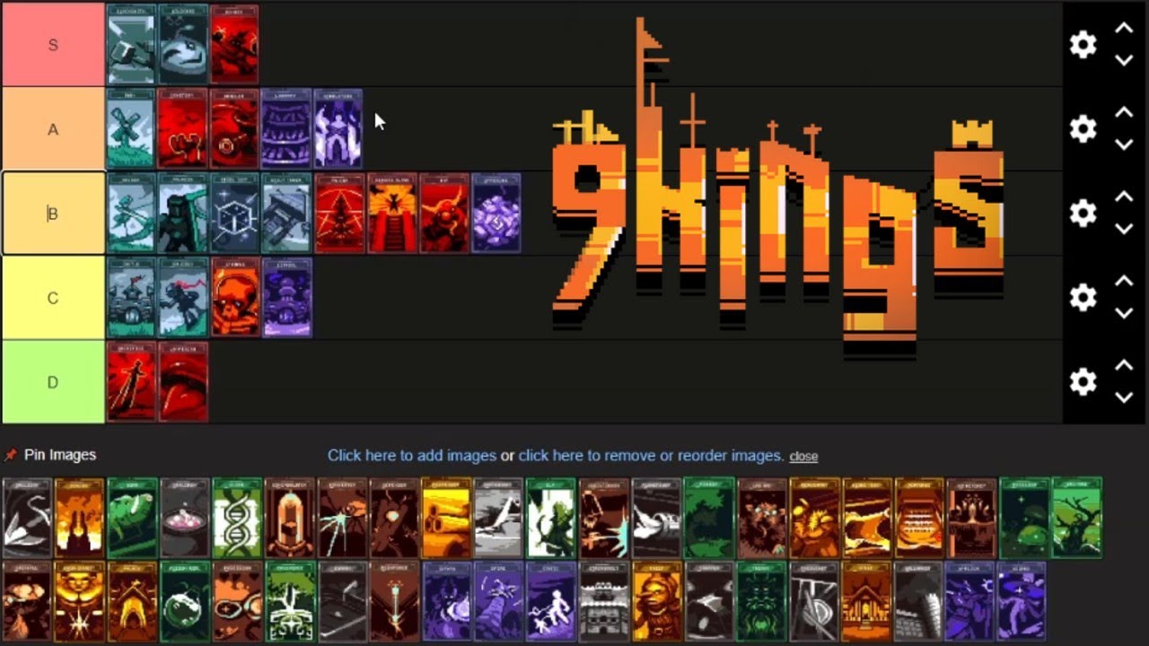9 Kings All 63 Card Tier List