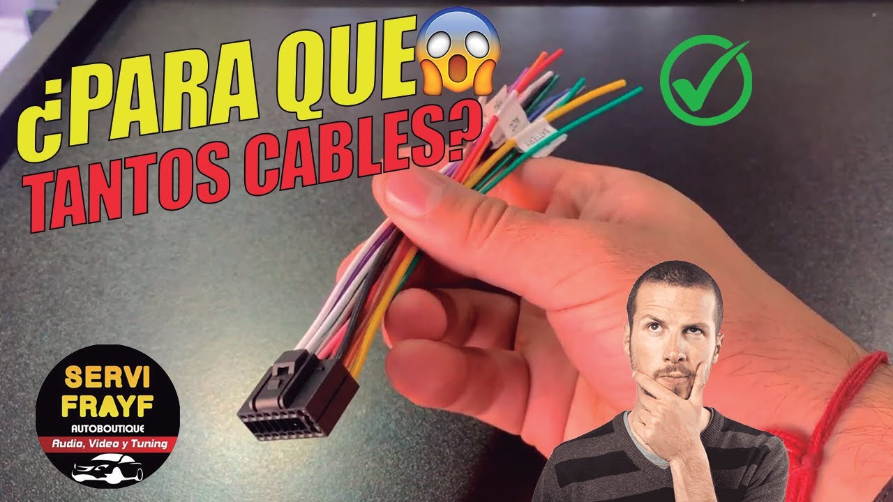 Para que sirven cada uno de los cables de un Radio Andoid #estereo #autoradio #radio #android