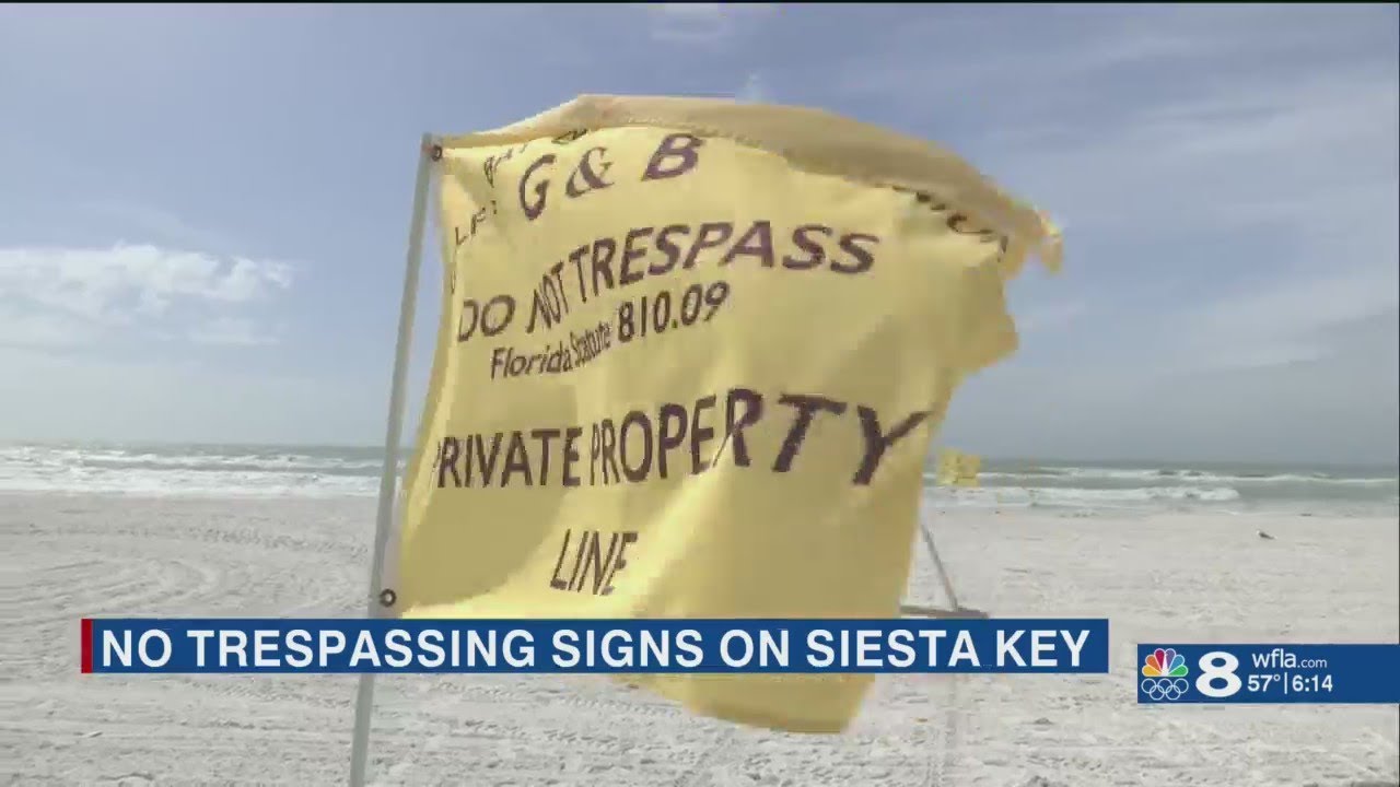 'No trespassing' signs and flags popping up around the country's top-rated beach