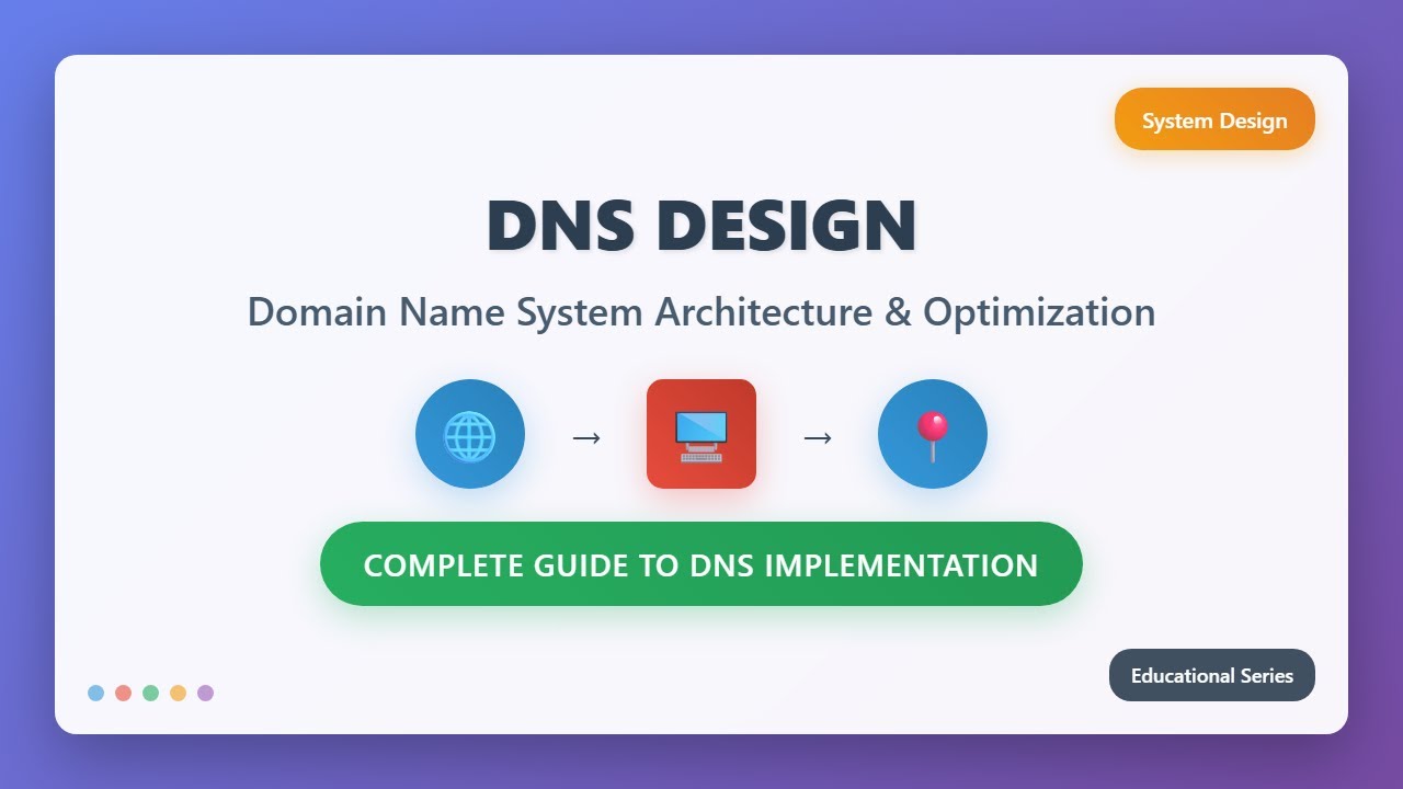 DNS Design: Architecture, Security & Optimization for Beginners