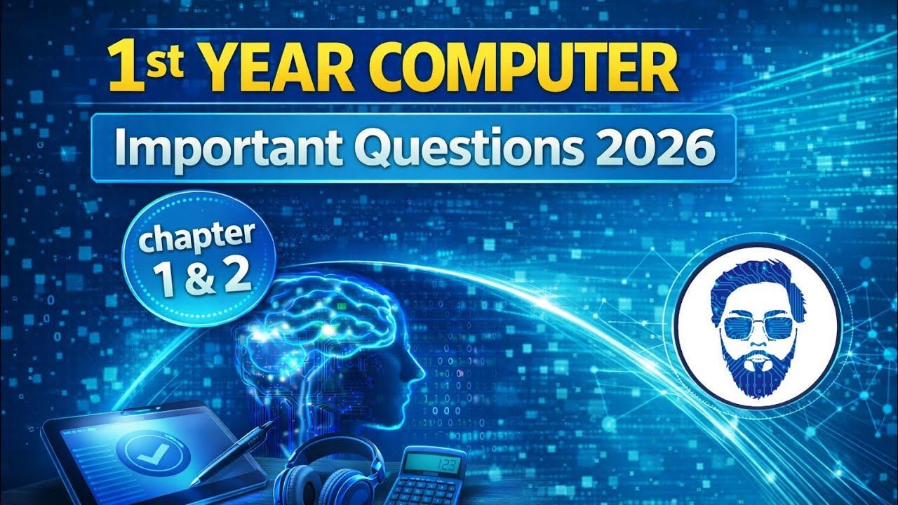 Class 11 computer science chapter 1 & 2 important questions | 1st year computer