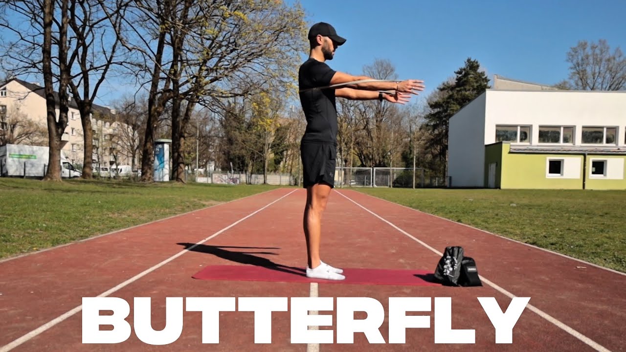 Butterfly mit Widerstandsband – Brust gezielt stärken & Haltung verbessern!