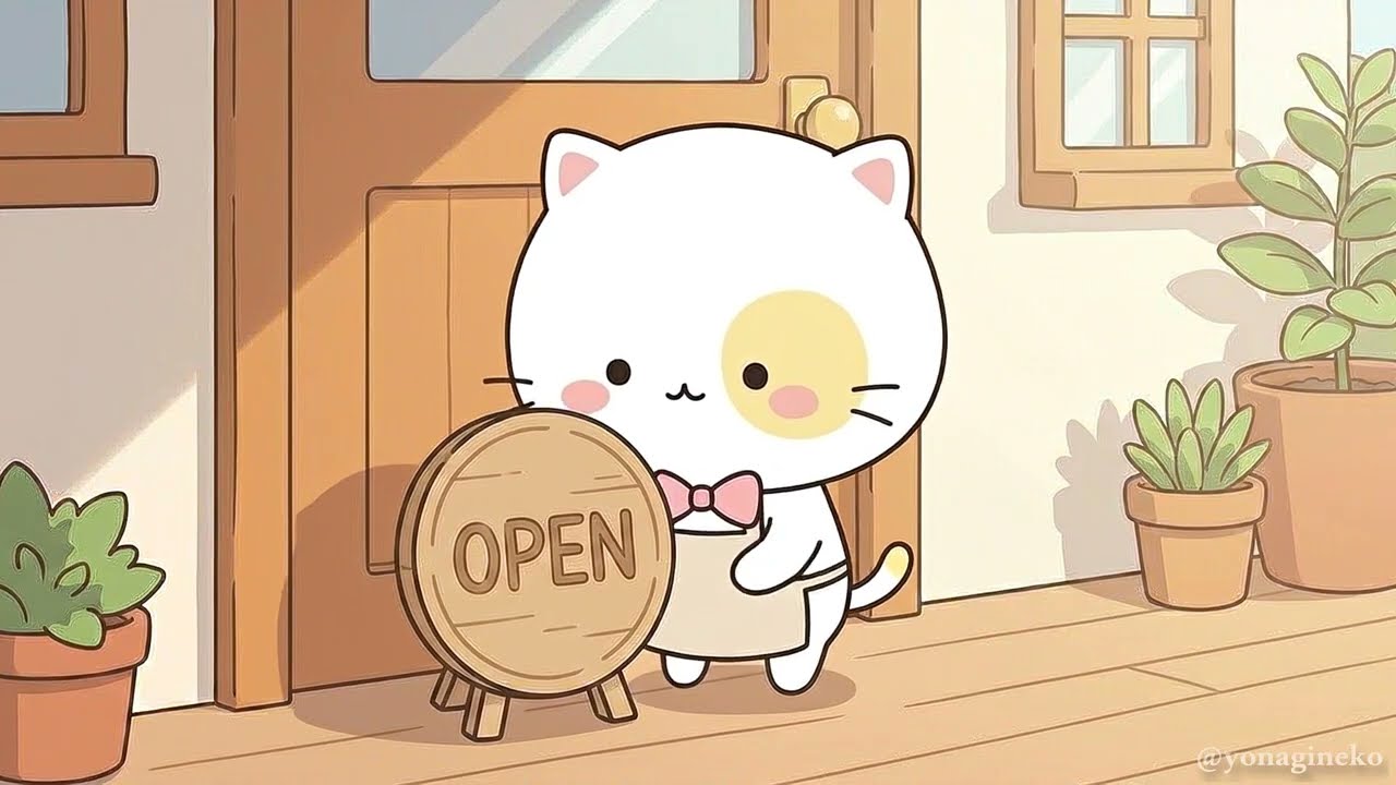 ​雨の日の猫の喫茶店