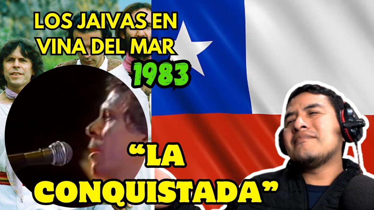 🇵🇪PERUANO REACCIONA  A LOS JAIVAS EN FESTIVAL VINA DEL MAR -  La Conquistada (1983)