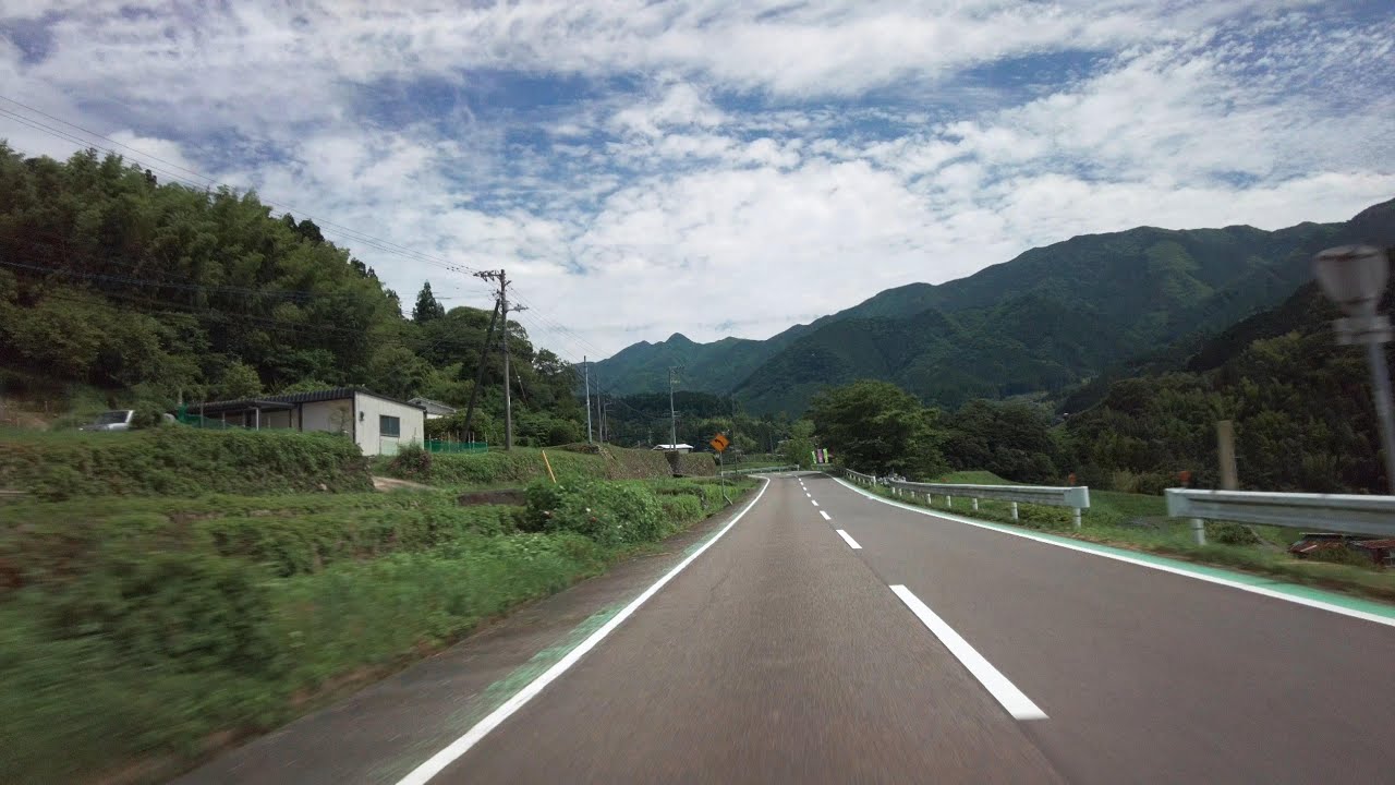 [ドライブ]黒森峠(国道494号･東温市－久万高原町 境界)[倍速](2021.6.20)