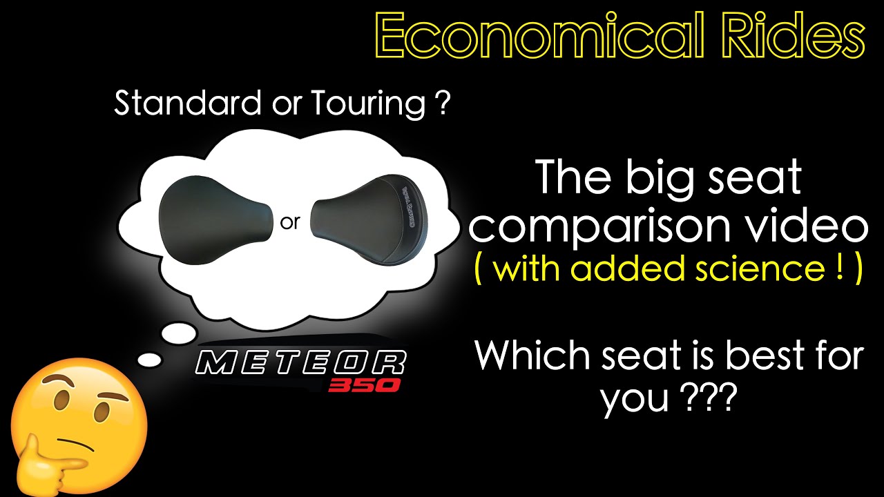 Royal Enfield Meteor 350 - which seat ? Touring seat or standard seat ? Big comparison video.