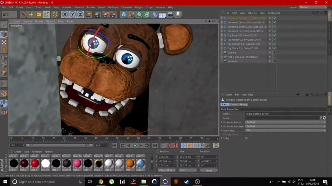 [FNAF C4D SPEED ART] Together (IMAGE)(REUPLOAD)