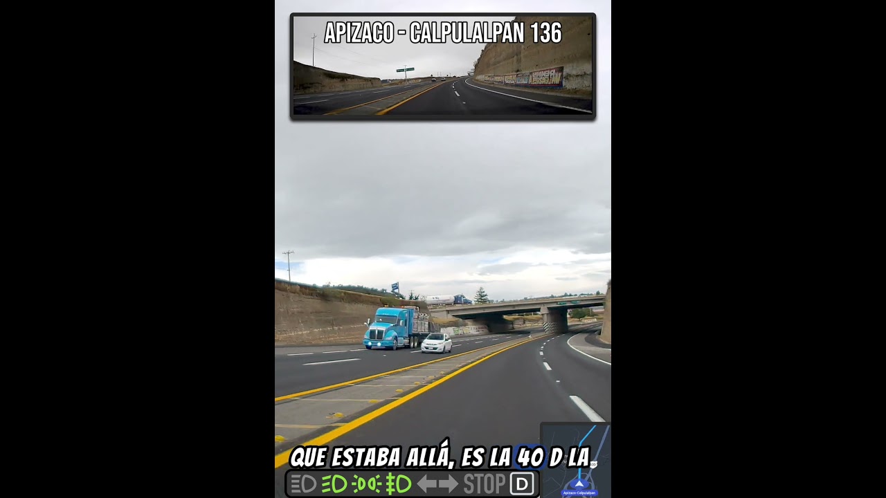 Pasando por la salida al Arco Norte Carretera 40D #cdmdrive #carretera136 #tlaxcala #dashcam