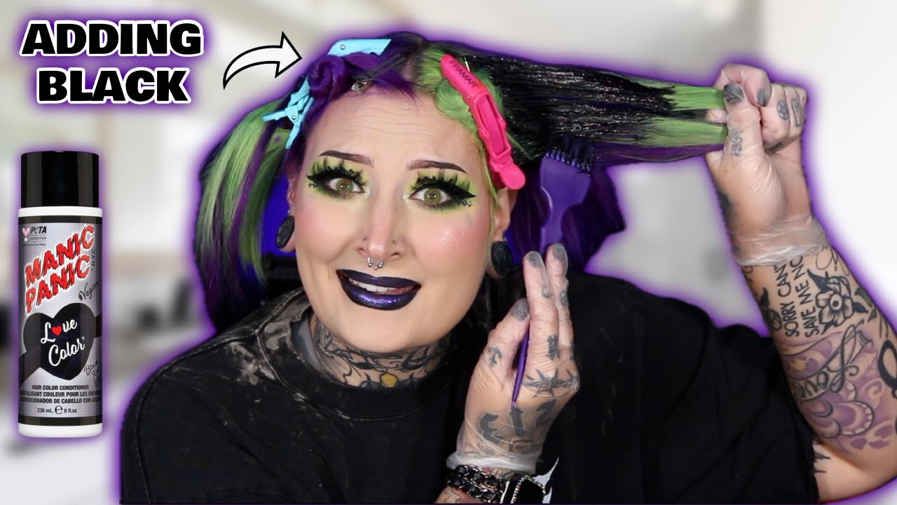 DYEING MY HAIR BLACK 🖤