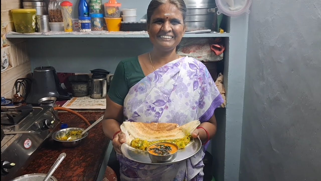 சத்தியா அம்மா செய்த மசால்தோசை பாக்கலாம் வாங்கமா