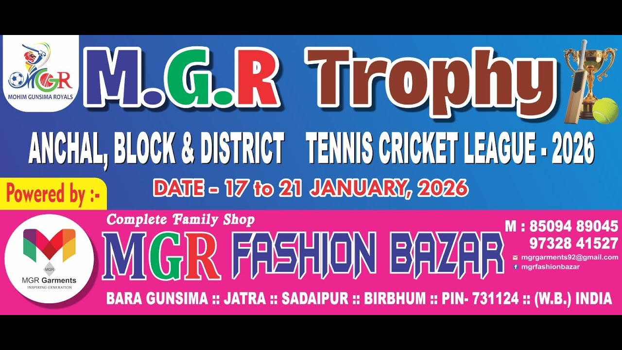 FINAL DAY M.G.R TROPHY 2026 | AT BARA GUMNSIMA , JATRA , BIRBHUM #asp #mgr #live