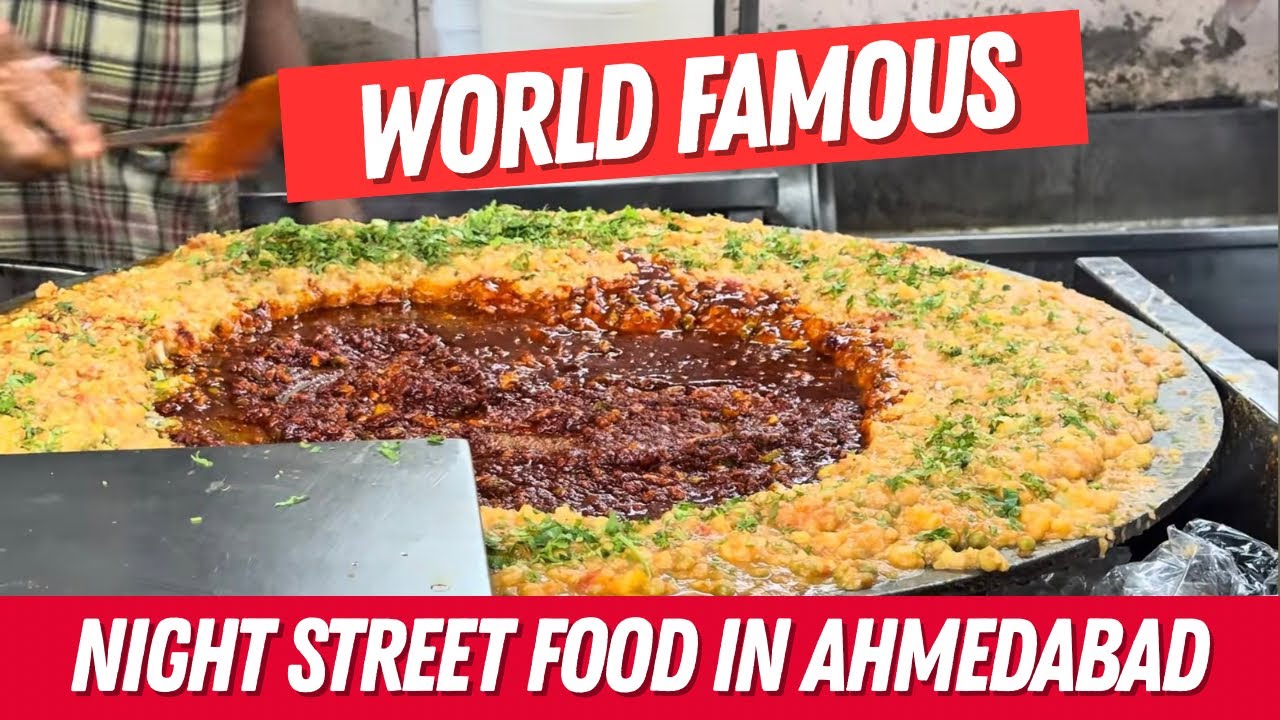 World Famous Night Street Food in Ahmedabad 🔥 | Must Try!