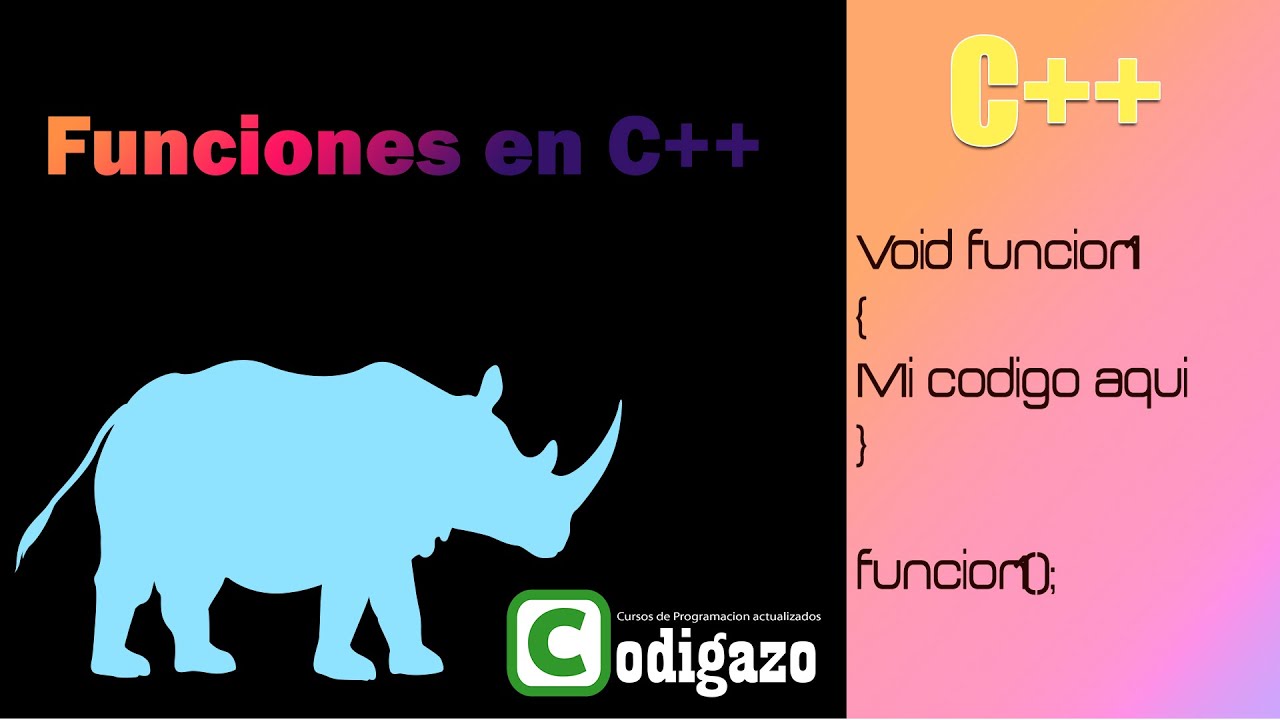 Funciones en C++ (Como declarar y llamar funciones)