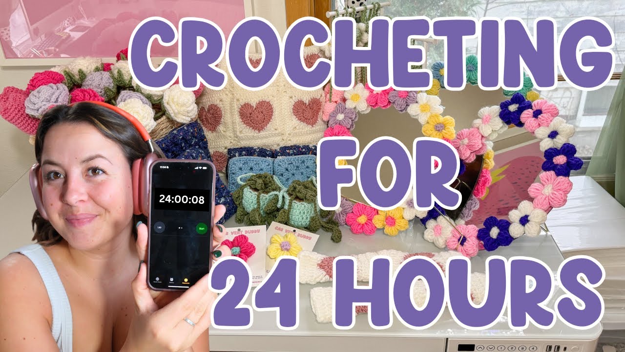 Я вязала крючком 24 часа....✨