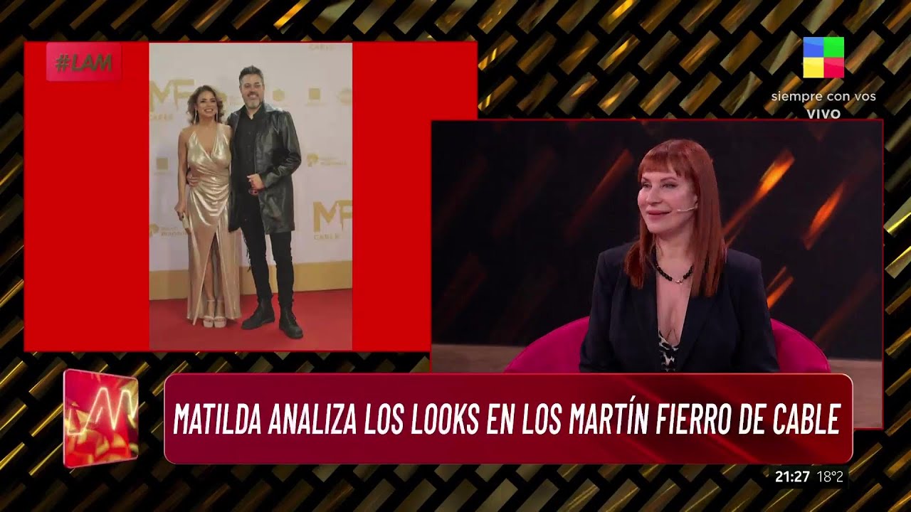 😱 Matilda Blanco ANALIZÓ LOS LOOKS de los Martín Fierro de Cable