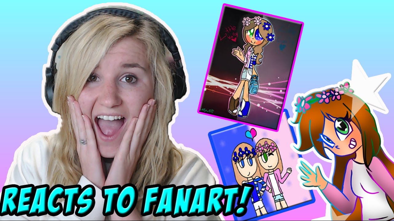 LITTLE KELLY REACTS TO FANART! Kelly and Carly Vlogs