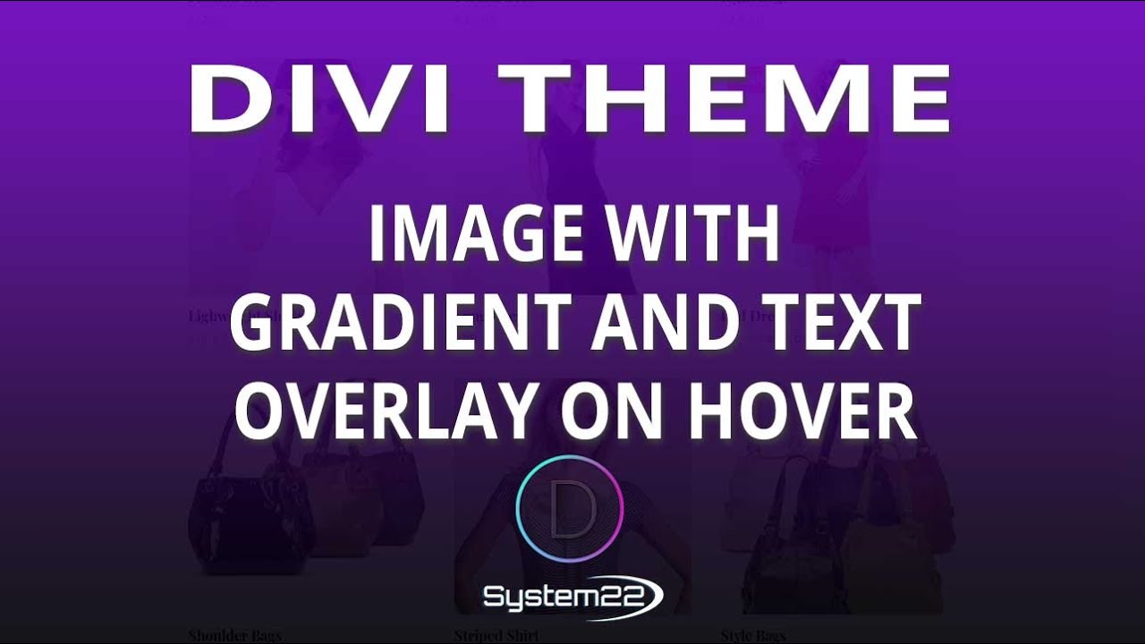 Divi 4 Image With Gradient And Text Overlay On Hover 👈