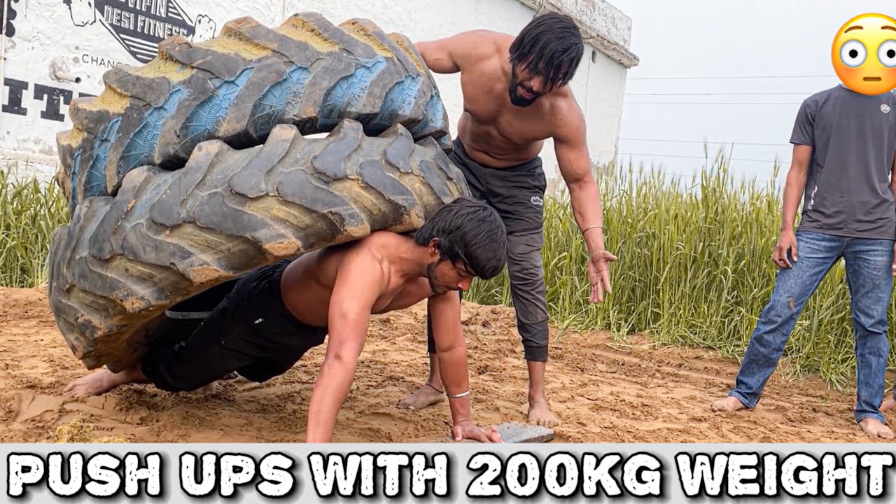 Vipin Bhai Se Padi Maar 🥺| Push ups with 200kg weight 🥵| Mayank Yadav