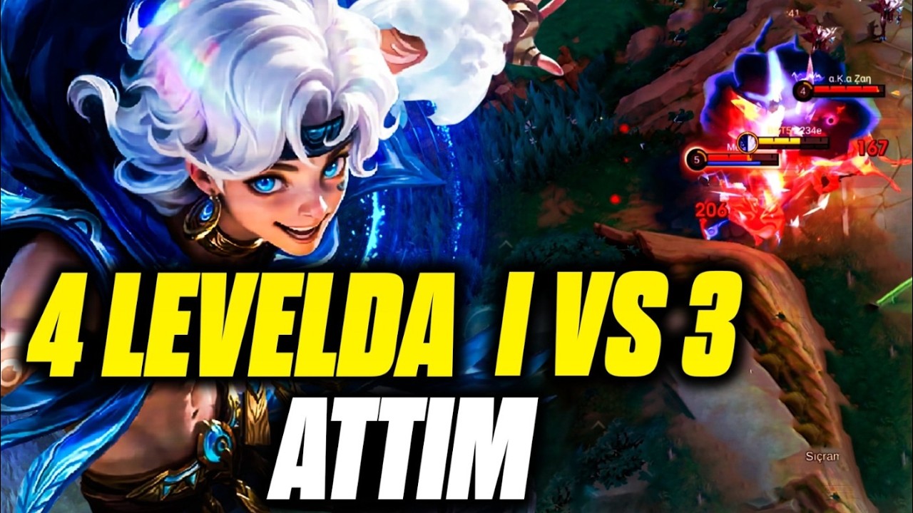 4 LEVELDA 1VS3 - MOONTON BU HEROYU YAPARKEN NE DÜŞÜNDÜ - OYUNUN EN SAÇMA HEROSU - SORA- MLBB