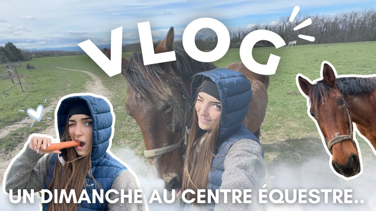 VLOG - Un dimanche au centre &eacute;questre..