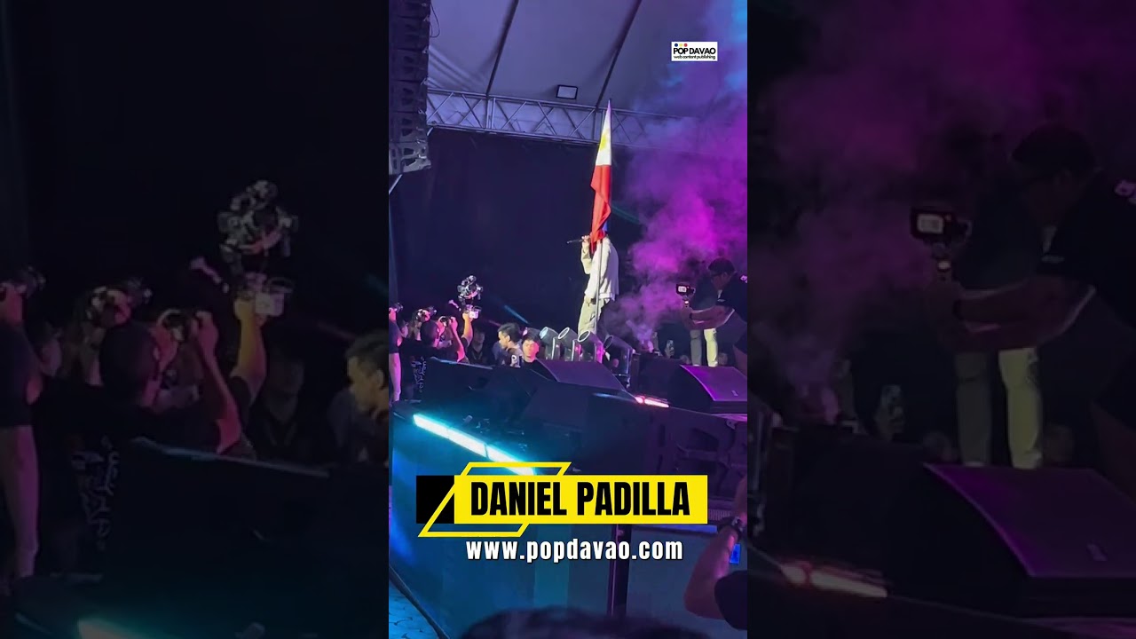 Daniel Padilla in Davao de Oro for the Bulawan Festival 2026