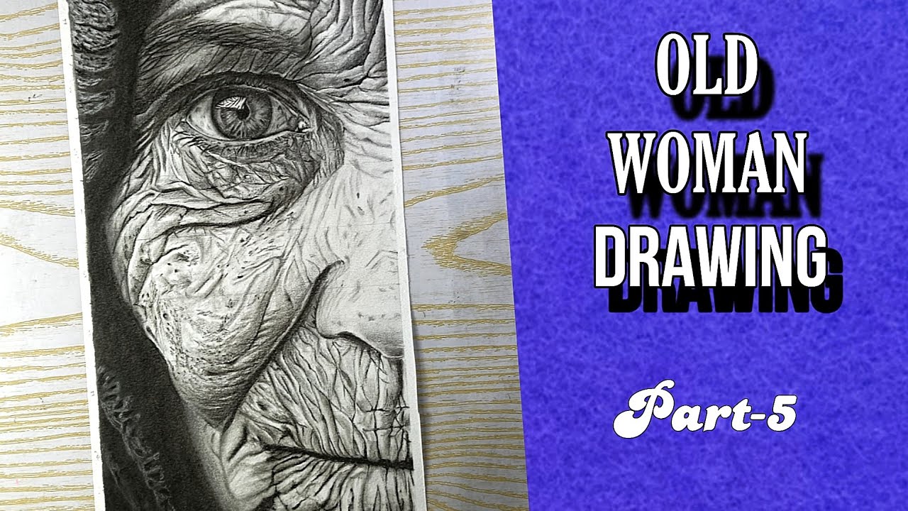 The Final Stroke: Finishing My Most Realistic Old Woman Drawing 👵🎨 (Part 5)