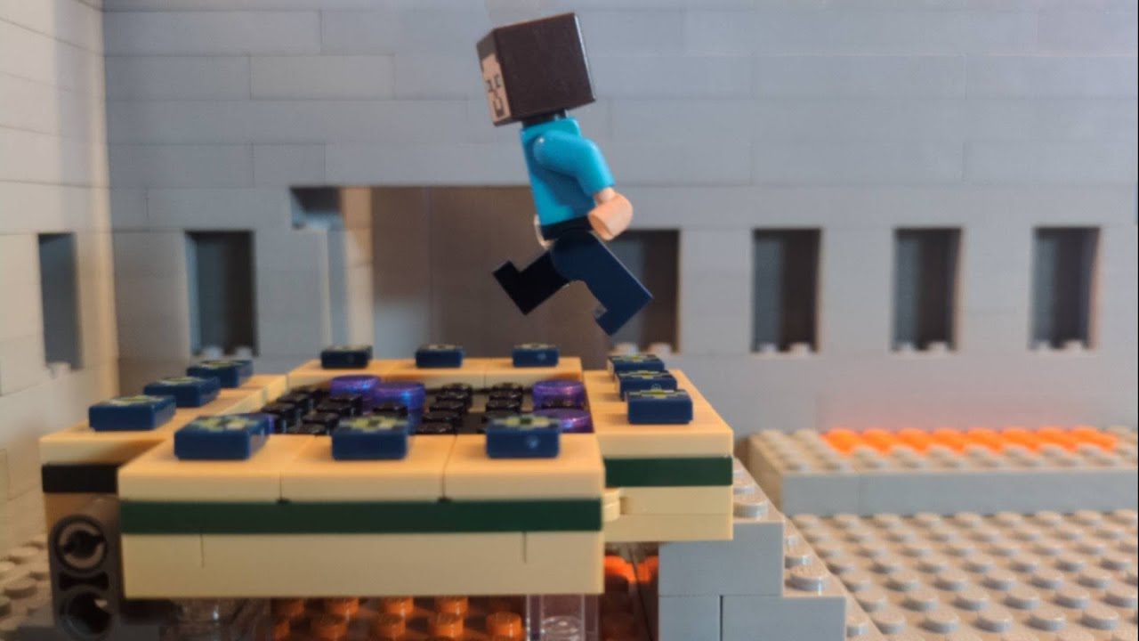Lego Steve Beats Minecraft 