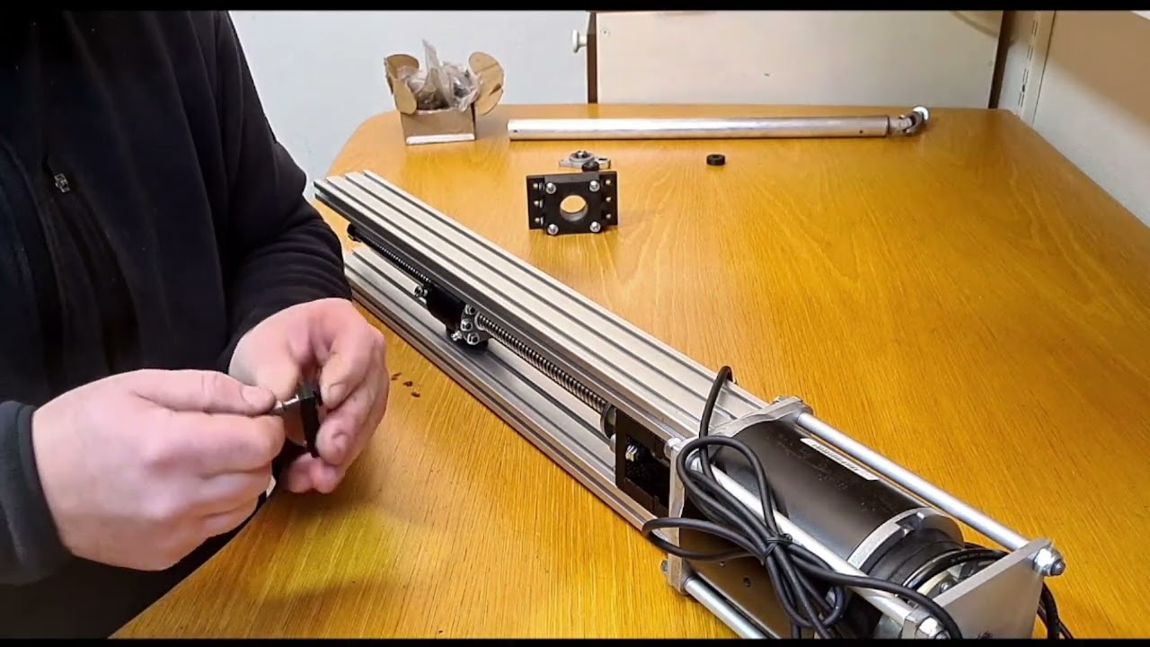 Mounting  linear actuator for 6DOF motion platform part 2 of 2.