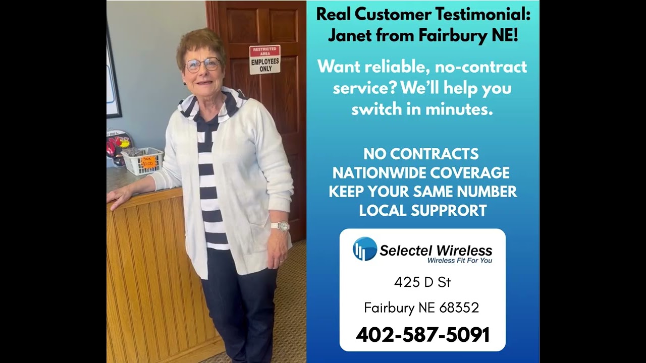 Fairbury NE Janet Customer Testimonial