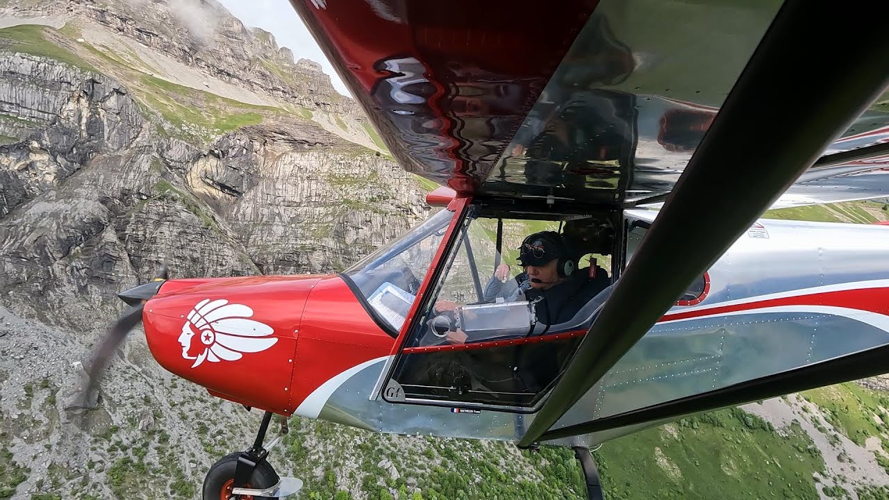 Vol montagne ymathelin - pilote paraplégique sur ULM G1 aviation - modèle SPYL Rotax 100cv