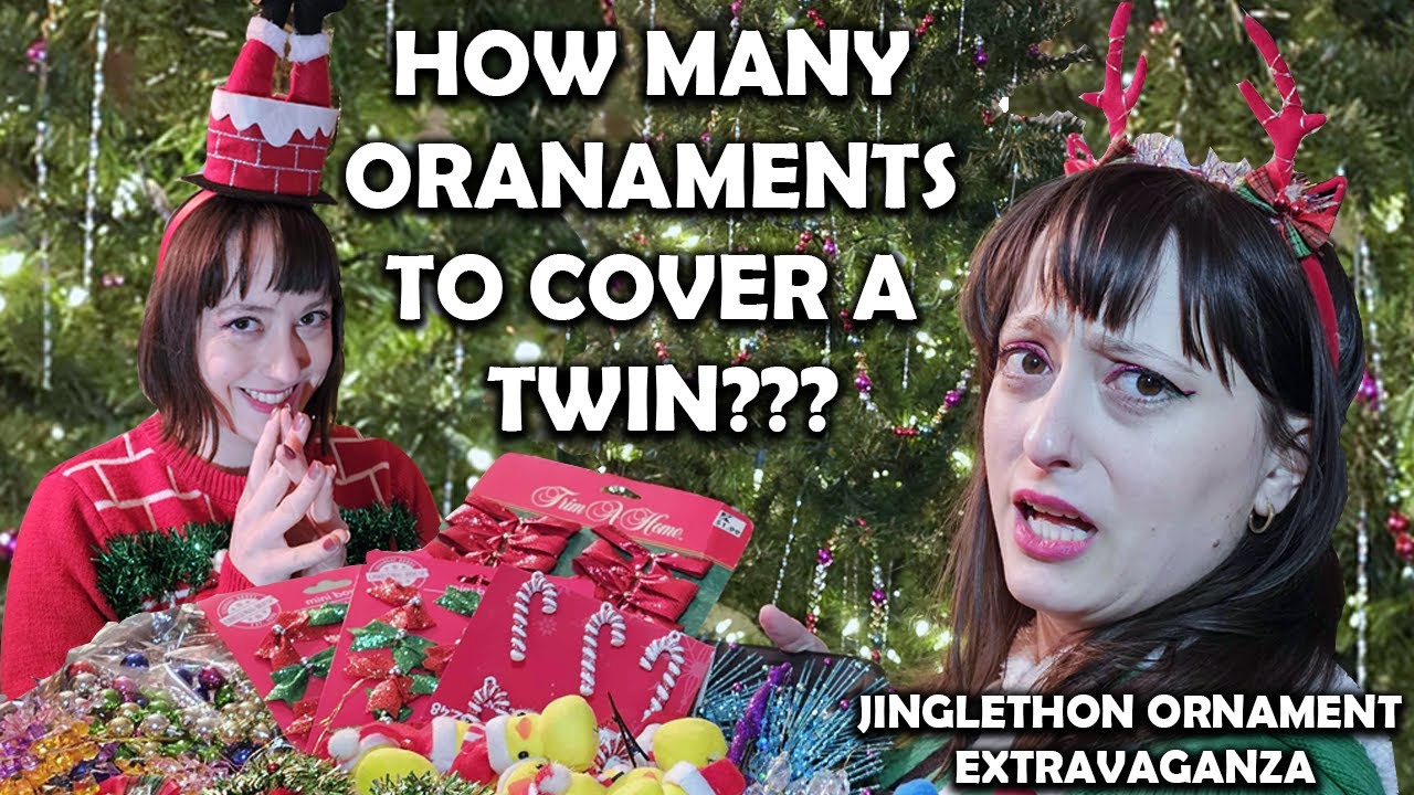 LIVE - JINGLETHON How Many Ornaments Can We Cover Twins in??? & Winter Walk! #wisconsin #snow