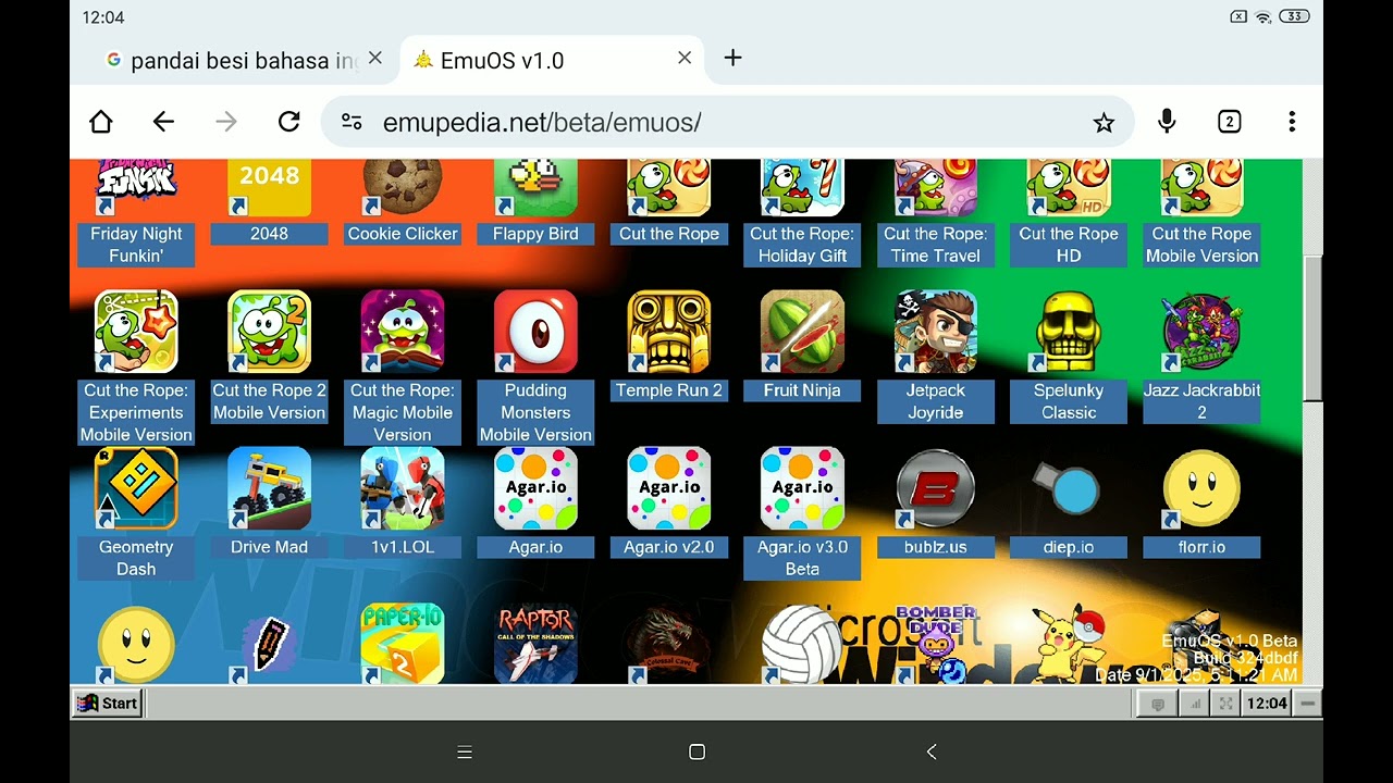 Emuos v1.0.(Windows xp nostalgia website)