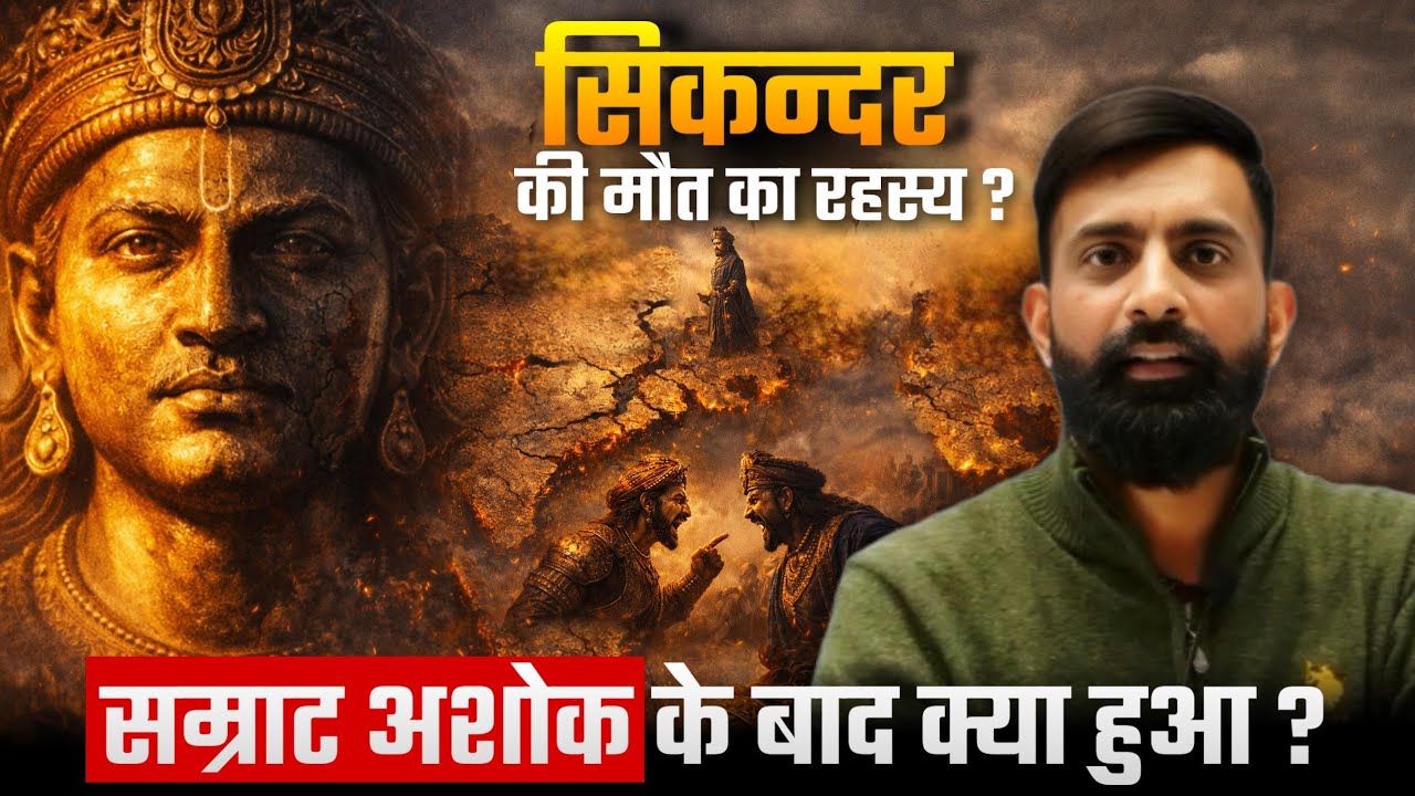 सम्राट अशोक के बाद का भारत | पुष्यमित्र शुंग का खौफ | सिकंदर की मौत का रहस्य, Rajveer sir