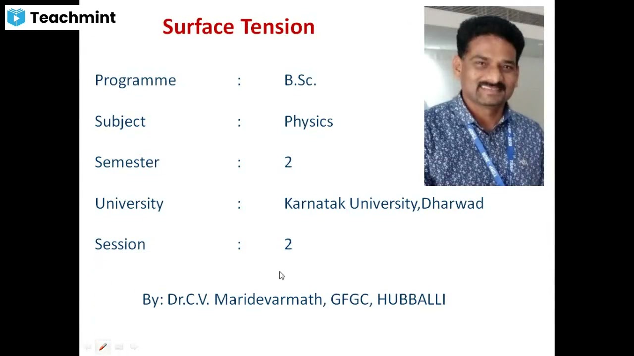 B.Sc.-II Sem-Surface Tension-Session-2