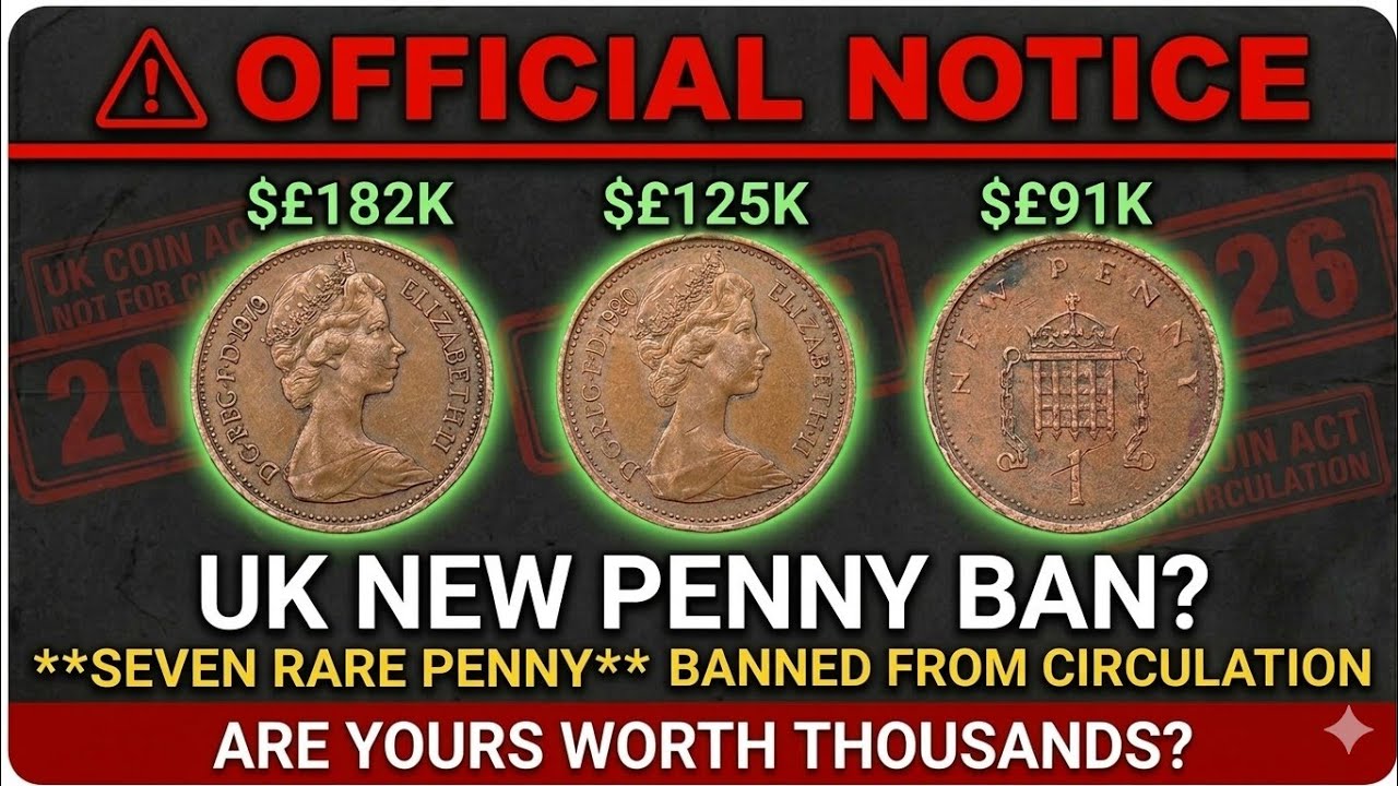 I Found a 1 penny Coin Worth $1000,000 Top 7 UK One New Penny Coins You Must Check!