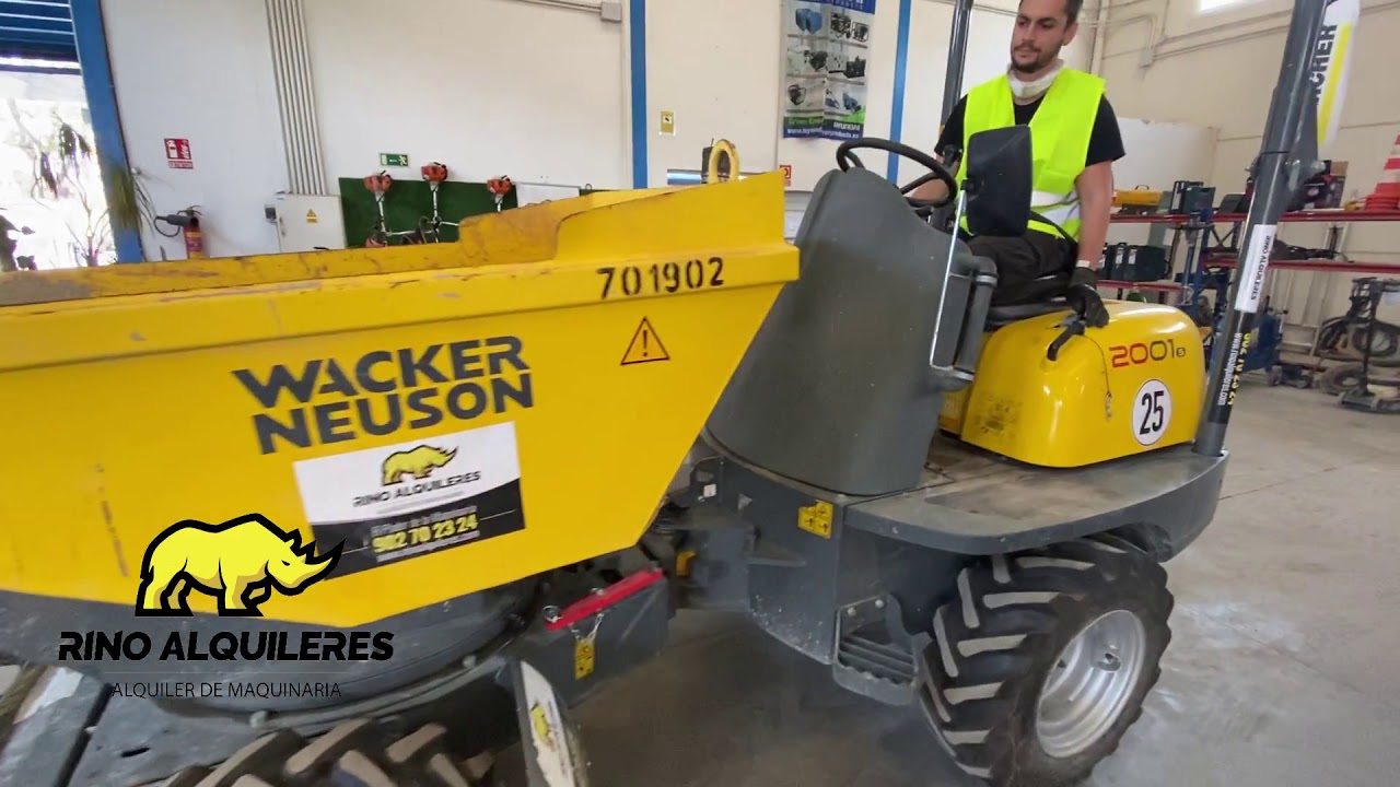 Dumper wacker neuson 20 01 Consejos de utilización