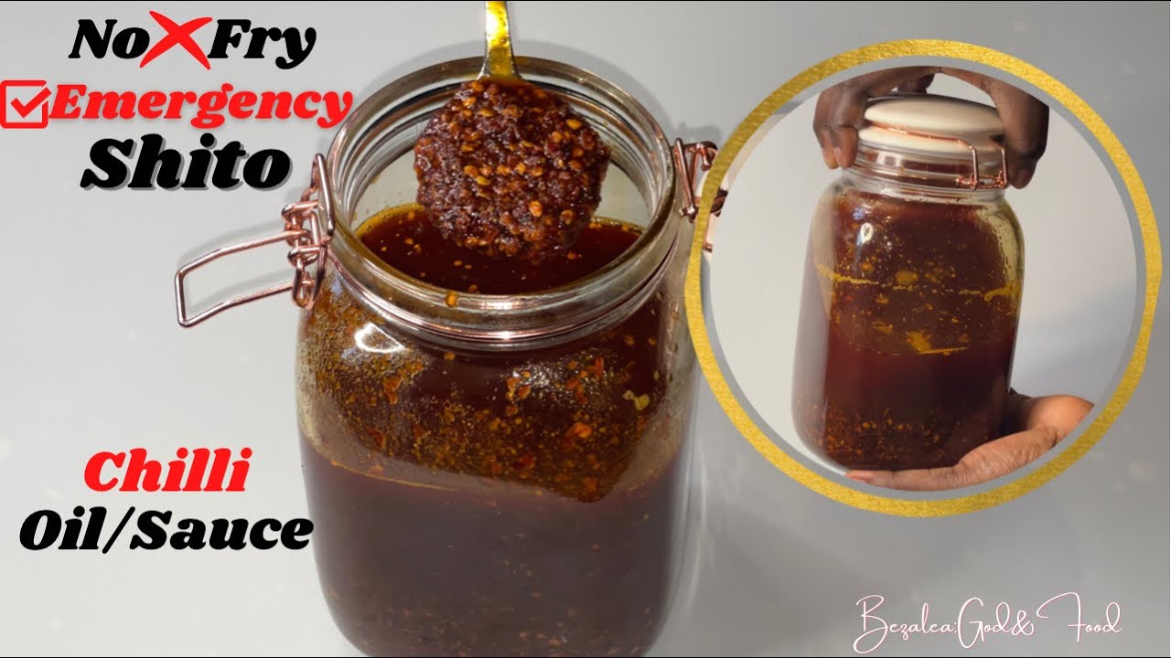 No Fry Emergency Shito Recipe||Chilli Oil/Sauce Recipe