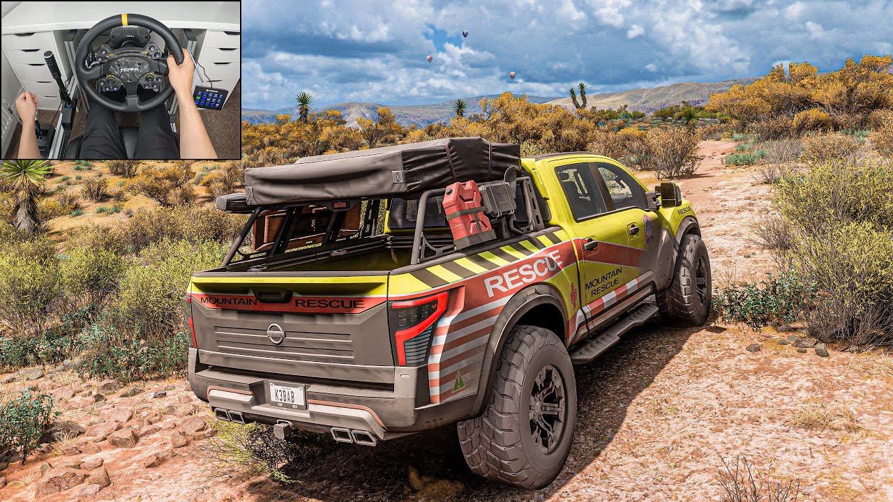 Nissan Titan Warrior OFFROAD - Forza Horizon 5 (Steering Wheel + Shifter) Gameplay