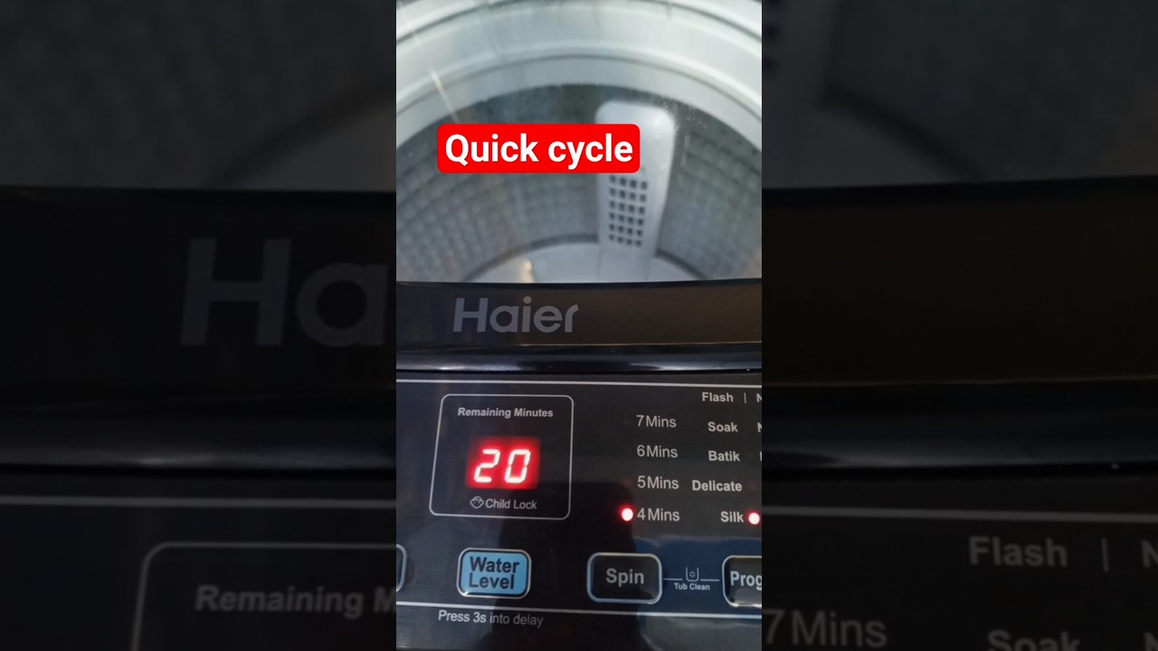 Haier automatic machine chalane ka trika! #haier #home #automatic #cleaning #relaxing #machine