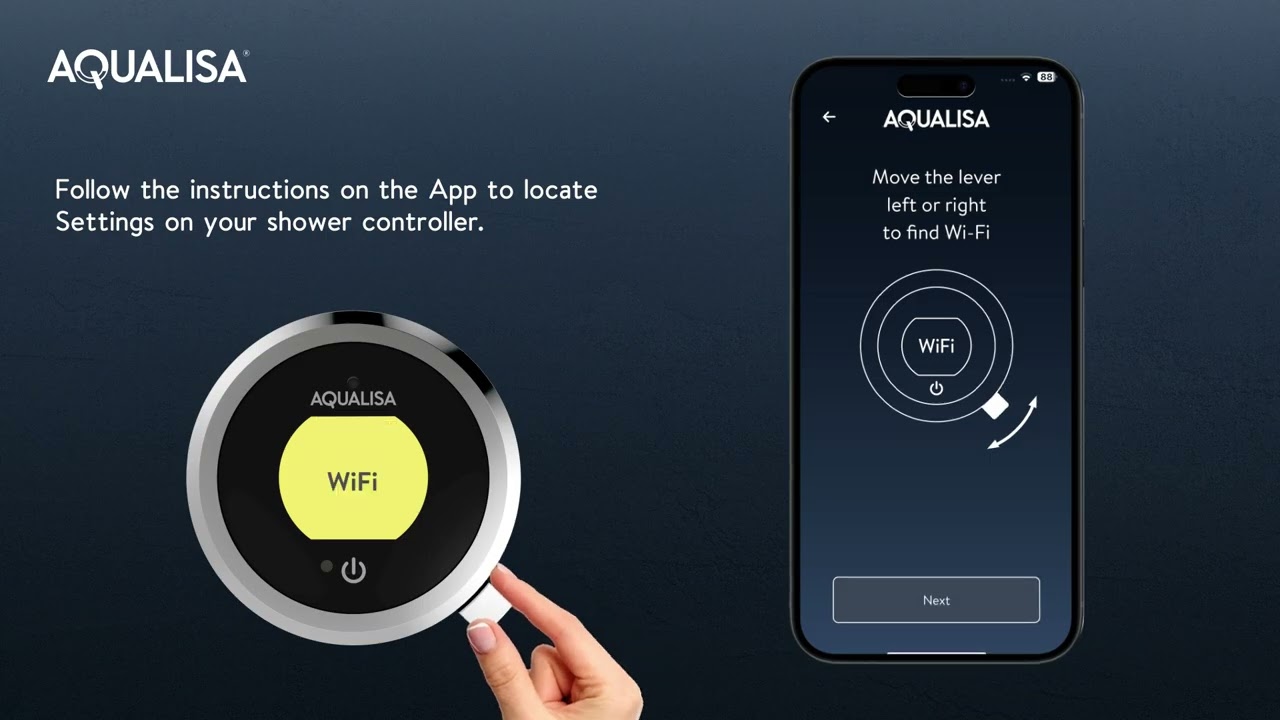 How to Connect your Shower to the Aqualisa Smart App with a Screen