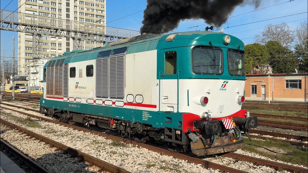 L&rsquo;ACCENSIONE E LA PARTENZA DEL LOCOMOTORE DIESEL D445.1051!