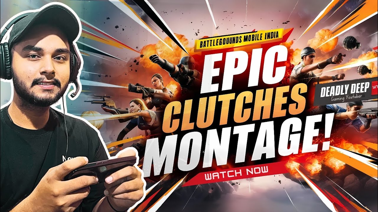 Epic BGMI Clutches Montage | Best Clutch Moments by Deadly Deep YT