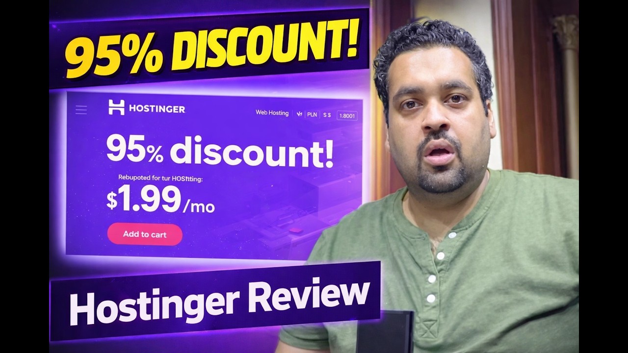 Hostinger Review 2026 | Hostinger Coupon Code 2026 95% Off + Free Domain